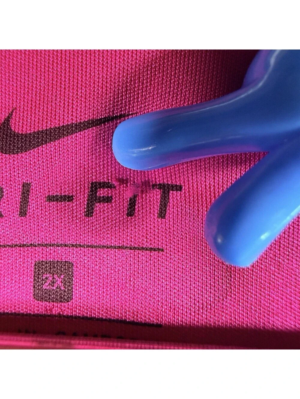 Nike Women's Pink/Fuchsia Dri-Fit Top Short Sleeve 2X